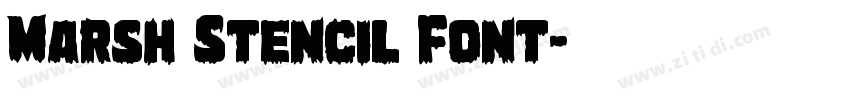Marsh Stencil Font字体转换